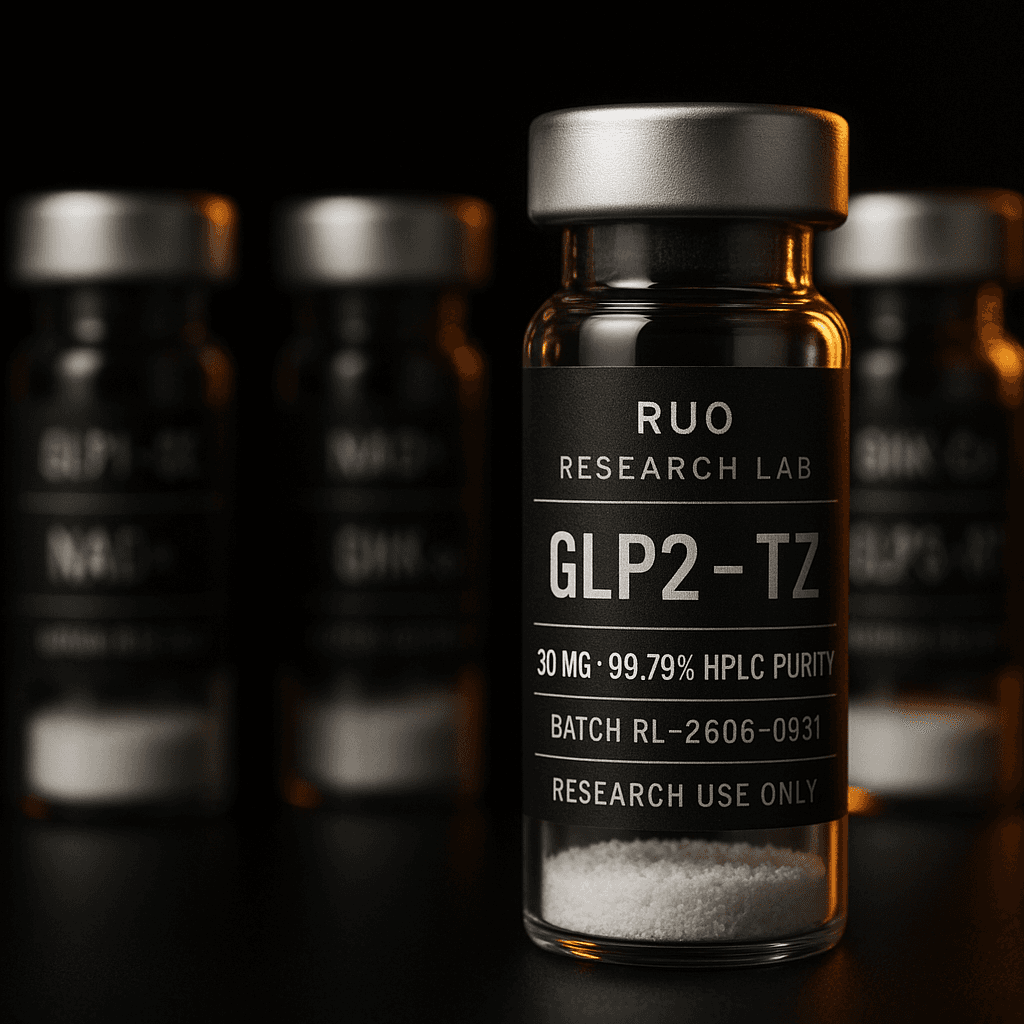 Research laboratory peptide vials
